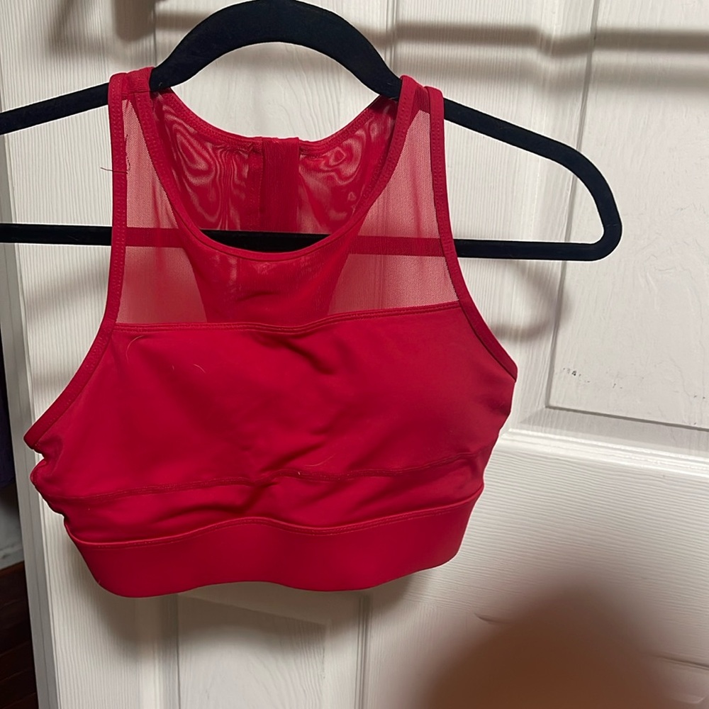 Red Zyia sports bra like new